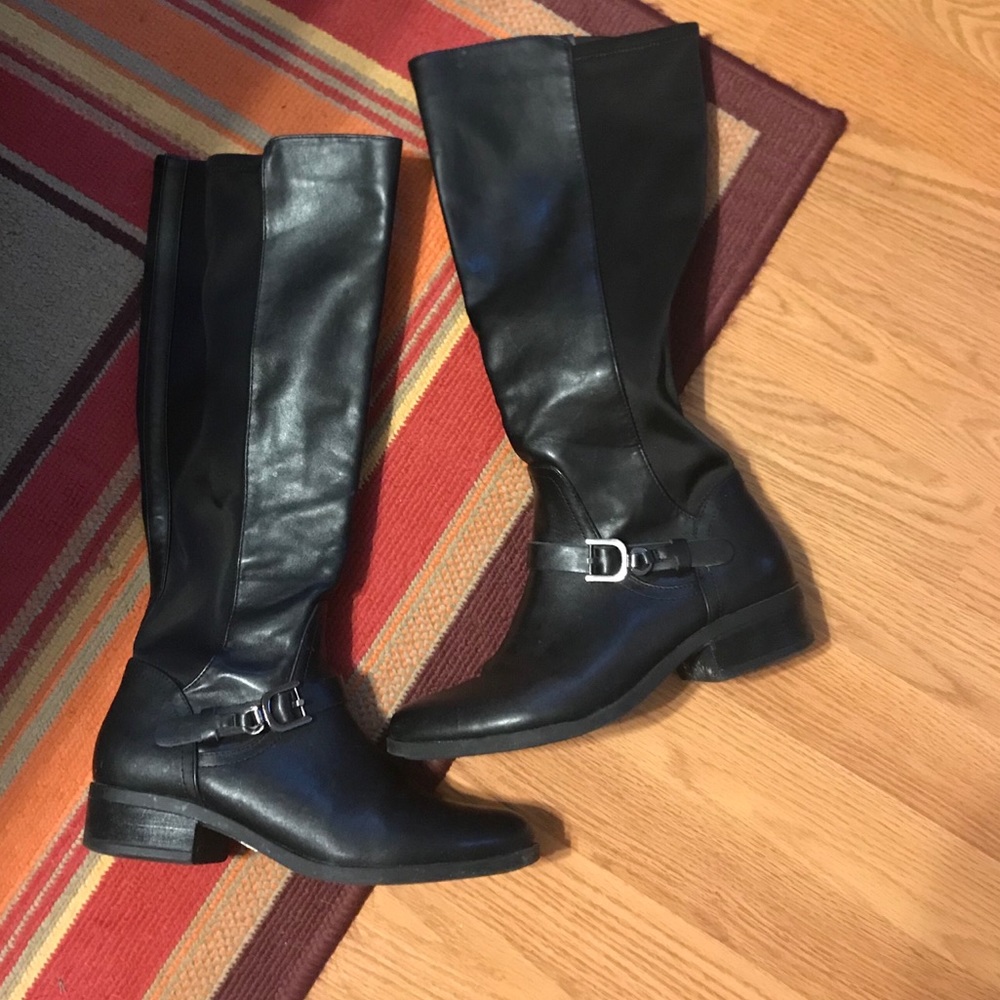 Tall black boots
